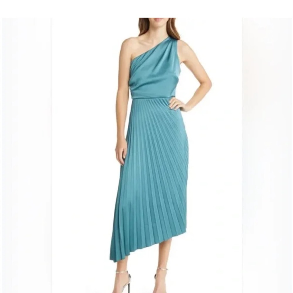 Sam Edelman One-Shoulder Blue Dress